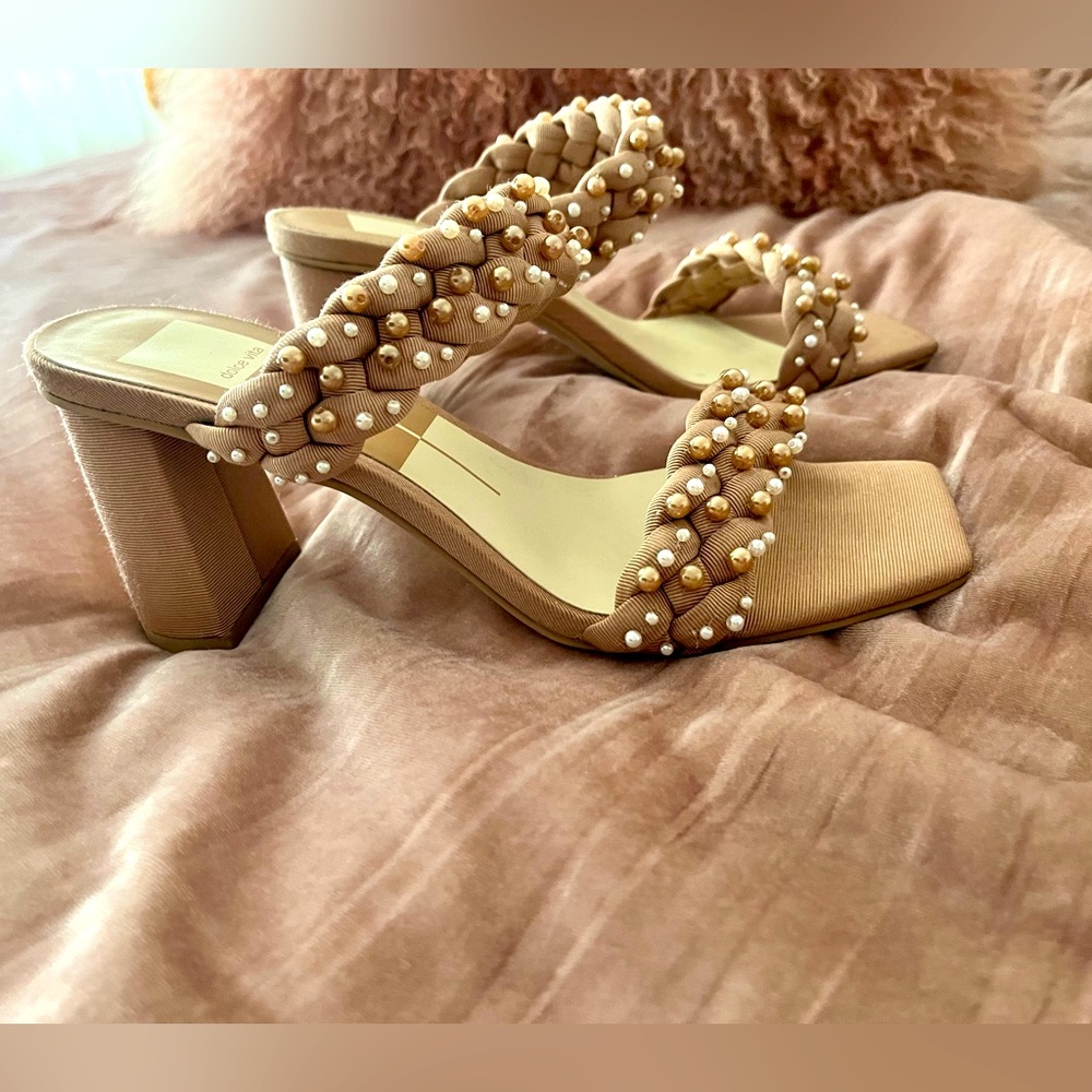Dolce Vita Paily Blush Multi Pearl Heels
